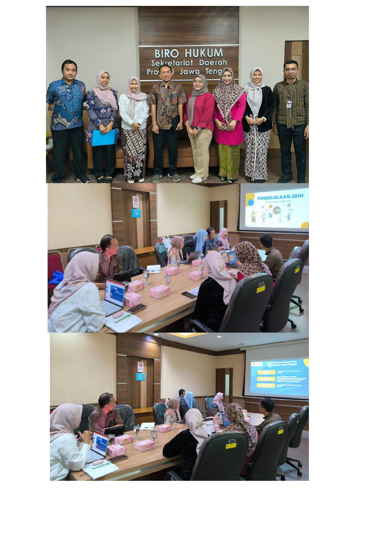 Foto Sharing Knowledge JDIH : Pengembangan dan Kerja Sama Antar Anggota Sistem Jaringan Dokumentasi dan Informasi Hukum