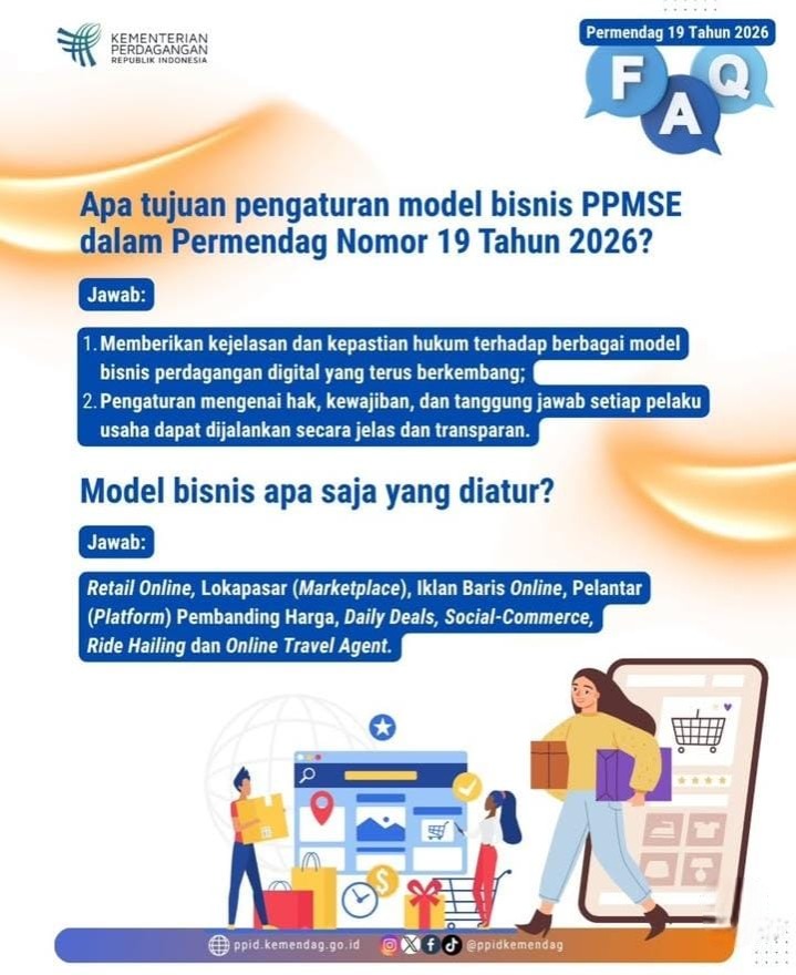 Apa Tujuan Model Bisnis Dalam Permendag Nomor 19 Tahun 2026?